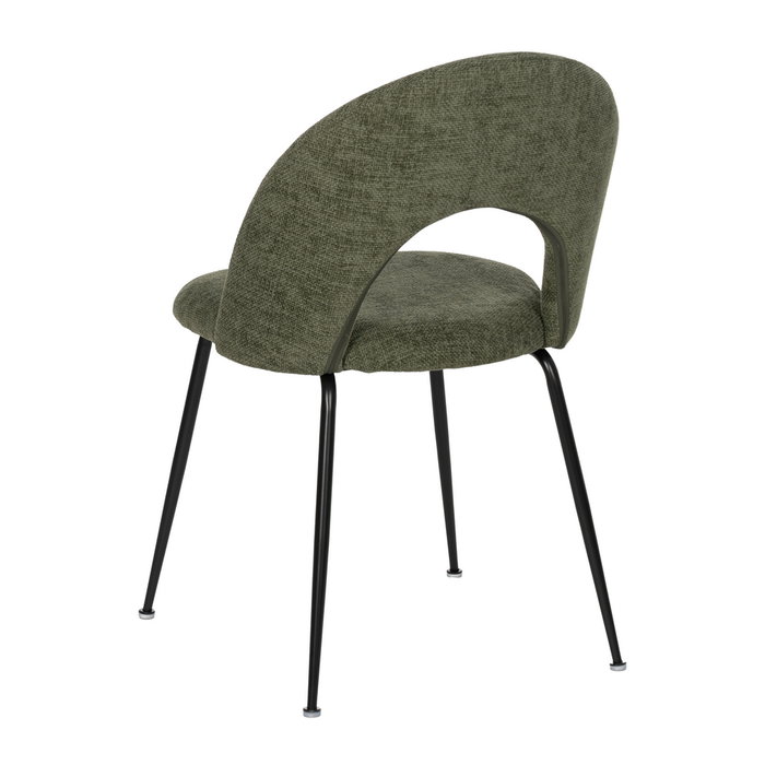 Silla Verde Tejido-Metal Contract 49 X 60 X 81 cm (Set de 4)