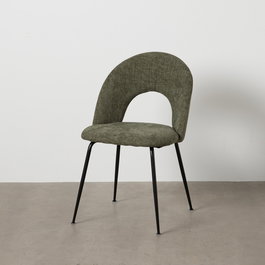 Silla Verde Tejido-Metal Contract 49 X 60 X 81 cm (Set de 4)