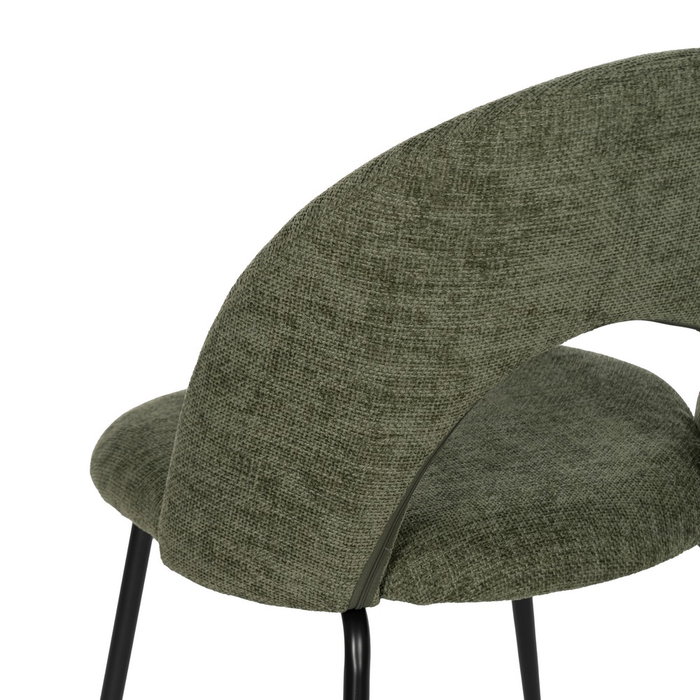 Silla Verde Tejido-Metal Contract 49 X 60 X 81 cm (Set de 4)