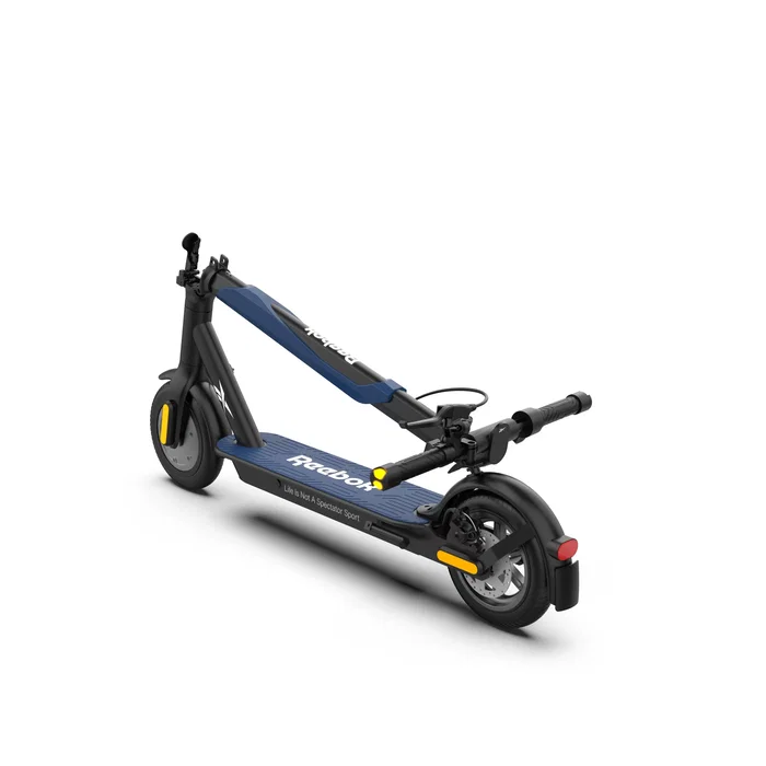 Reebok Patinete Eléctrico RK-URBAN85-78-B, Velocidad 25 km/h, Autonomía 30 km, Batería 36V 7.8Ah, Motor 350W, Ruedas 8.5", Color Negro y Marina, Homologado IPX4