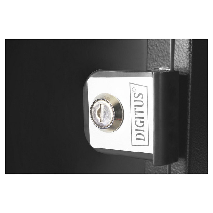 Digitus Bastidor de Pared Rack SOHO Pro 9U 460x315x300 mm (10") Negro, IP20, Capacidad 60 kg, con Puerta de Cristal, Gestión de Cables