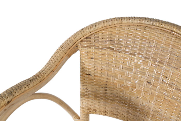 Giner y Colomer - Lote de 2 Sillones con Brazos en Bambú Natural y Rattan, 84x55x63 cm