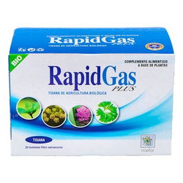 NOEFAR Rapidgas Bio Tisana para el Sistema Digestivo con Hinojo y Jengibre 20 Sobres