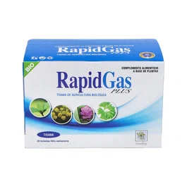 NOEFAR Rapidgas Bio Tisana para el Sistema Digestivo con Hinojo y Jengibre 20 Sobres