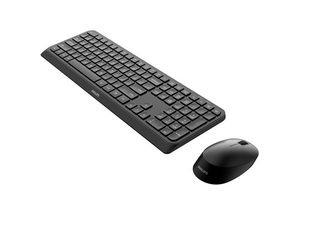 Philips SPT6307B/16 Kit de Teclado y Ratón Inalámbrico QWERTY Inglés Negro
