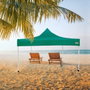 Color Baby Cenador plegable verde altura ajustable 300x300x220 cm