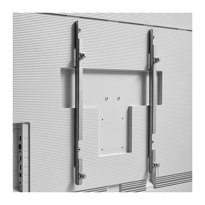 HAGOR ST SA Flip II Soporte Mural para Pizarra Digital Samsung FLIP, Inclinación -5 a 0°, Rotación 90°, Blanco, 45 kg, Hasta 65" (400 x 400 mm)
