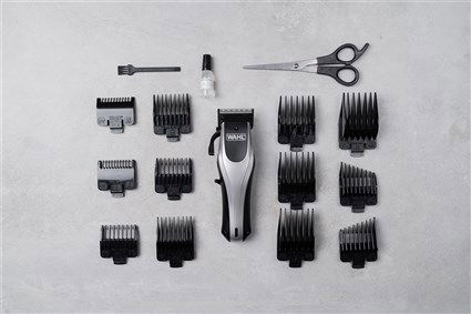 Wahl 09657-0460 Cortapelos con/sin Cable, Batería 120min, Carga Rápida, 10 Peines Guía (1.5-25mm)