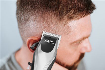 Wahl 09657-0460 Cortapelos con/sin Cable, Batería 120min, Carga Rápida, 10 Peines Guía (1.5-25mm)