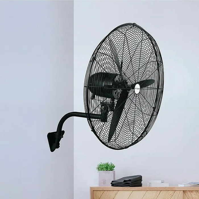 Fulmo Mistral XL Ventilador Industrial de Pared Negro 180 W ø70 cm