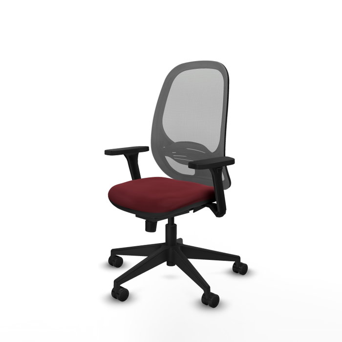 PIQUERAS Y CRESPO Silla de oficina Cilanco con mecanismo Sincro, Granate y Gris PIQUERAS Y CRESPO Silla de oficina Cilanco con mecanismo Sincro, Granate y Gris