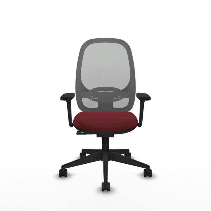 PIQUERAS Y CRESPO Silla de oficina Cilanco con mecanismo Sincro, Granate y Gris PIQUERAS Y CRESPO Silla de oficina Cilanco con mecanismo Sincro, Granate y Gris