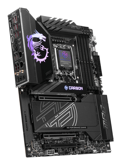 MSI MPG Z890 CARBON WiFi Placa Base ATX Intel Z890 Socket LGA 1851, DDR5, Wi-Fi 7, Bluetooth 5.4, 5x M.2, 2.5G/5G Ethernet, 7.1 Canales