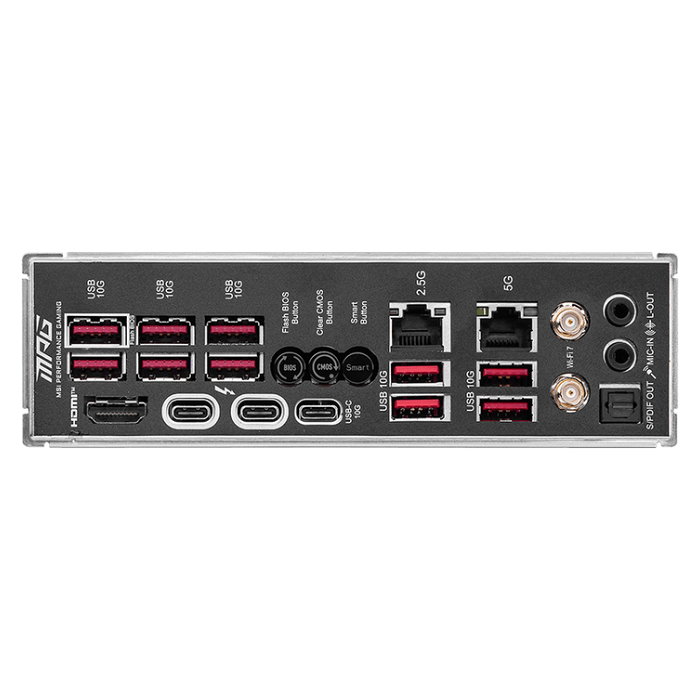 MSI MPG Z890 Carbon WiFi Placa Base ATX Intel LGA 1851 para Core Ultra Series 2, DDR5 9200 MHz, Wi-Fi 7, Bluetooth 5.4, 5x M.2, 2.5G/5G LAN MSI MPG Z890 Carbon WiFi Placa Base ATX Intel LGA 1851 para Core Ultra Series 2, DDR5 9200 MHz, Wi-Fi 7, Bluetooth 5.4, 5x M.2, 2.5G/5G LAN