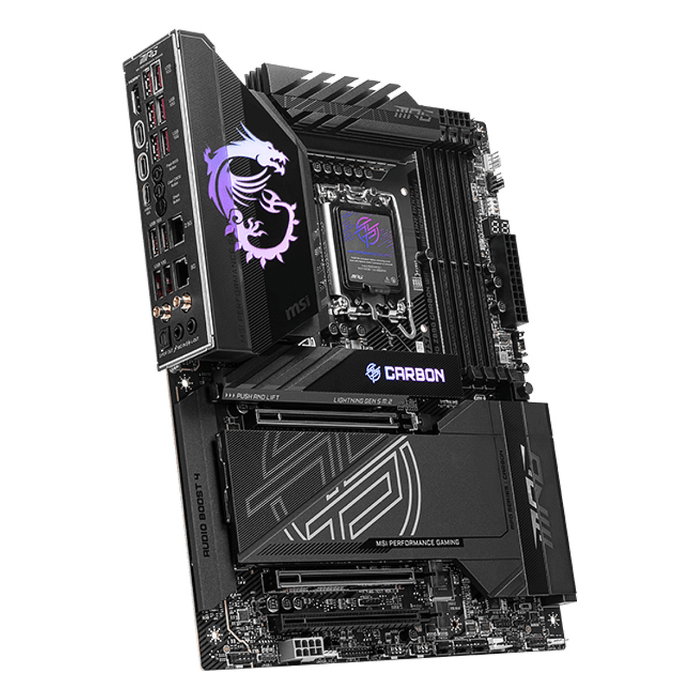 MSI MPG Z890 Carbon WiFi Placa Base ATX Intel LGA 1851 para Core Ultra Series 2, DDR5 9200 MHz, Wi-Fi 7, Bluetooth 5.4, 5x M.2, 2.5G/5G LAN MSI MPG Z890 Carbon WiFi Placa Base ATX Intel LGA 1851 para Core Ultra Series 2, DDR5 9200 MHz, Wi-Fi 7, Bluetooth 5.4, 5x M.2, 2.5G/5G LAN