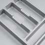 Emuca Cubertero Optima para cajón Universal, módulo 700mm, Plástico, Gris