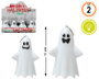 Figura Fantasma con Luz LED 11x7 cm (2 Unidades) para Decoración de Halloween