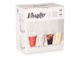 Vivalto Set 12 Vasos Apilables 270ml 370ml Cristal Transparente 23x25x15cm (Set de 4)