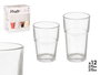 Vivalto Set 12 Vasos Apilables 270ml 370ml Cristal Transparente 23x25x15cm (Set de 4)