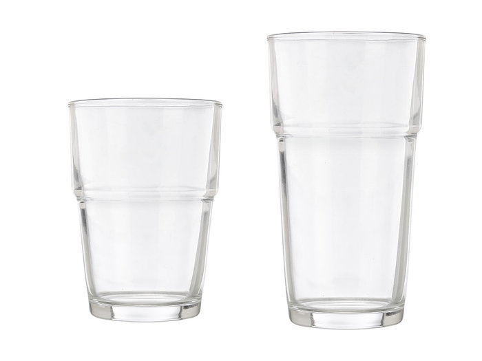 Vivalto Set 12 Vasos Apilables 270ml 370ml Cristal Transparente 23x25x15cm (Set de 4)