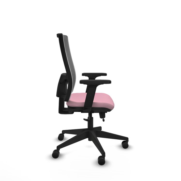 PIQUERAS Y CRESPO Silla de oficina Horna con mecanismo Sincro/Traslack Rosa y Gris PIQUERAS Y CRESPO Silla de oficina Horna con mecanismo Sincro/Traslack Rosa y Gris