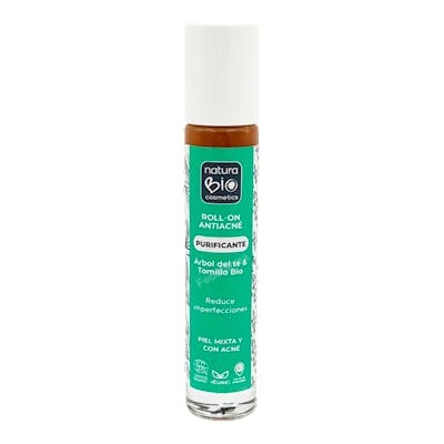 NaturaBio Roll On Anti-Acné Purificante con Tea Tree y Tomillo 20 ml