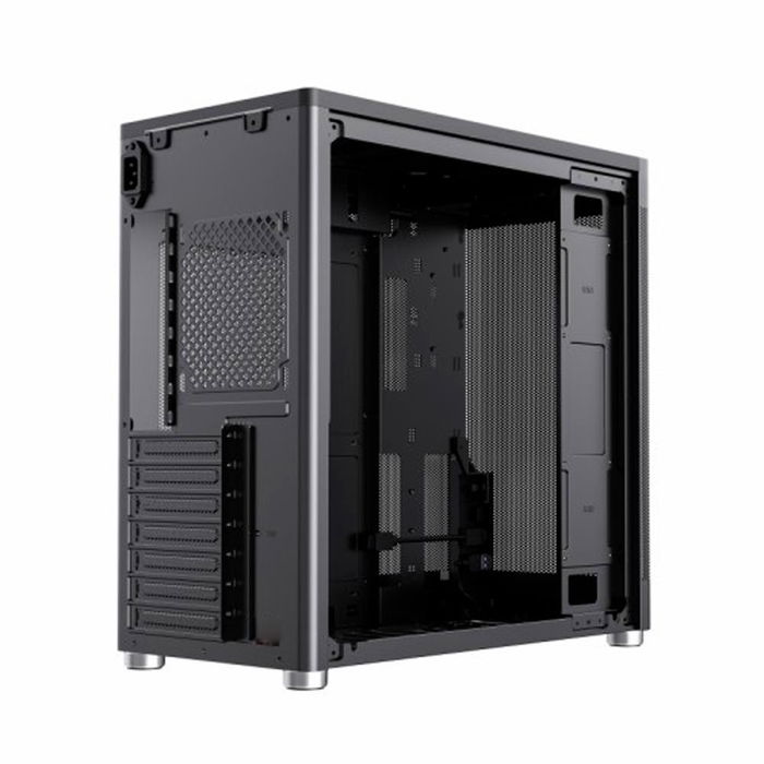 Coolbox Caja Ordenador Gaming CoolBox Mesh ATX MP1 Torre ATX con USB-C, Soporte 7 Ventiladores, Panel Mesh Negro, Hasta 355mm Gráfica