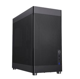 Coolbox Caja Ordenador Gaming CoolBox Mesh ATX MP1 Torre ATX con USB-C, Soporte 7 Ventiladores, Panel Mesh Negro, Hasta 355mm Gráfica