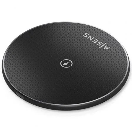 Aisens Base de Carga Inalámbrica ASCH-15W1WC058-BK 15W USB-C Negro para Móvil Qi