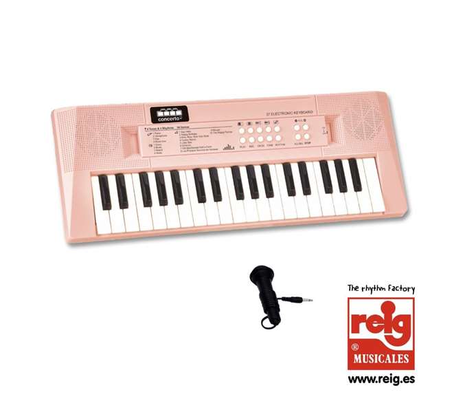 Reig Batería Electrónica Infantil para Niños a Partir de 3 Años con Luces y Sonidos, Requiere 3 Pilas LR6 No Incluidas Reig Batería Electrónica Infantil para Niños a Partir de 3 Años con Luces y Sonidos, Requiere 3 Pilas LR6 No Incluidas