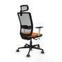 PIQUERAS Y CRESPO Silla de oficina Haches Naranja y Gris