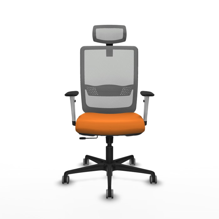 PIQUERAS Y CRESPO Silla de oficina Haches Naranja y Gris