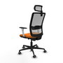PIQUERAS Y CRESPO Silla de oficina Haches Naranja y Gris