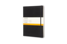 Cuaderno Moleskine Clasico Tapa Dura 19X25 192H 70Gr. Horizontal Con Goma Negra