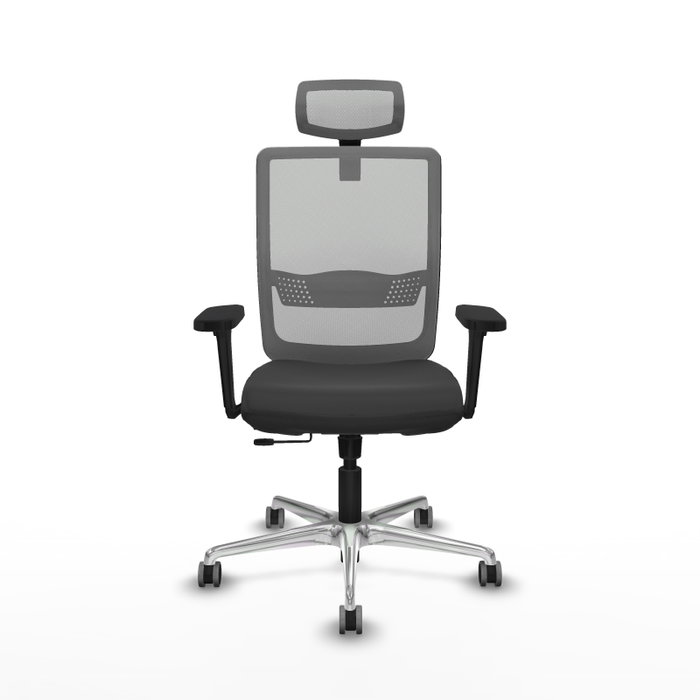 PIQUERAS Y CRESPO Silla de oficina Haches Gris con Mecanismo Sincro/Traslack PIQUERAS Y CRESPO Silla de oficina Haches Gris con Mecanismo Sincro/Traslack