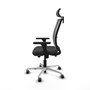PIQUERAS Y CRESPO Silla de oficina Haches Gris con Mecanismo Sincro/Traslack