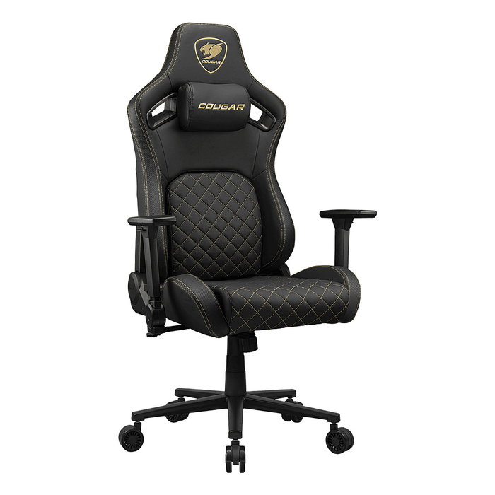 Cougar Defensor Gold Silla Gaming PC Reclinable Negro y Oro 120kg Máximo 120 kg Reposabrazos 4D