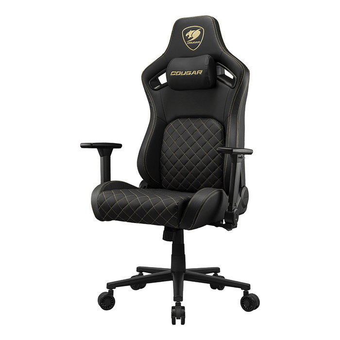Cougar Defensor Gold Silla Gaming PC Reclinable Negro y Oro 120kg Máximo 120 kg Reposabrazos 4D