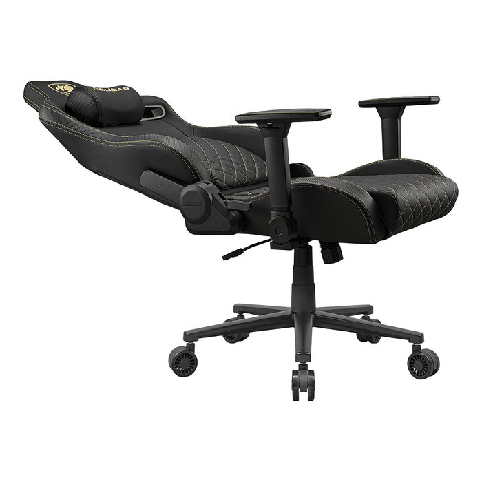 Cougar Defensor Gold Silla Gaming PC Reclinable Negro y Oro 120kg Máximo 120 kg Reposabrazos 4D