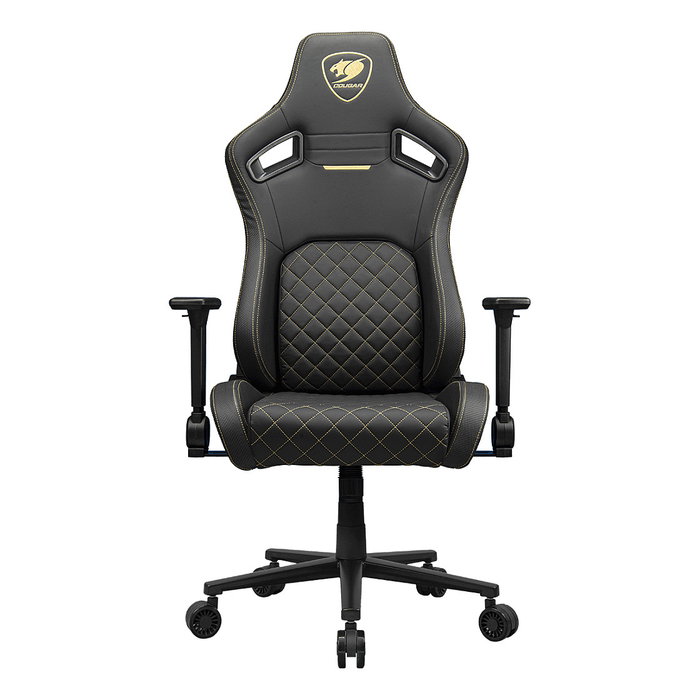 Cougar Defensor Gold Silla Gaming PC Reclinable Negro y Oro 120kg Máximo 120 kg Reposabrazos 4D
