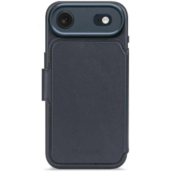 Decoded Leather Detachable Wallet para iPhone 17 Air, Navy Shadow Decoded Leather Detachable Wallet para iPhone 17 Air, Navy Shadow