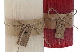 DKD Home Decor Vela Navidad Tradicional Rojo Blanco 10 x 14 x 10 cm (6 Unidades)