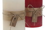 DKD Home Decor Vela Navidad Tradicional Rojo Blanco 10 x 14 x 10 cm (6 Unidades)