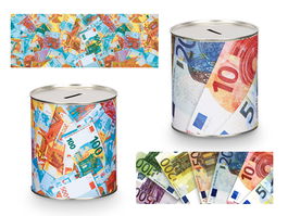 Pincello Hucha Metal 1K Billetes Surtidos 10.2 x 11.6 x 10.2 cm (Set de 12)