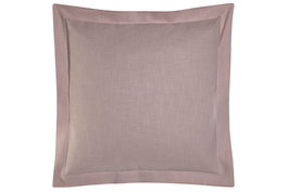 DKD Home Decor Cojín de Lino Malva con Flecos 45x45 cm