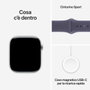 Apple Watch Series 11 GPS 46mm Plata con Correa Deportiva Niebla Lila (M/L)