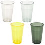 Home Deco Factory Juego De 4 Vasos De Plástico Poliestireno Colección Bain De Soleil Colores Diferentes