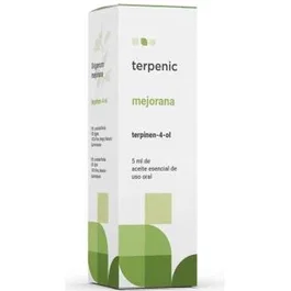 TERPENIC Aceite Esencial de Mejorana 5ml - 100% Puro y Bio, Origanum mejorana QT terpinen-4-ol de Egipto, para uso oral y tópico