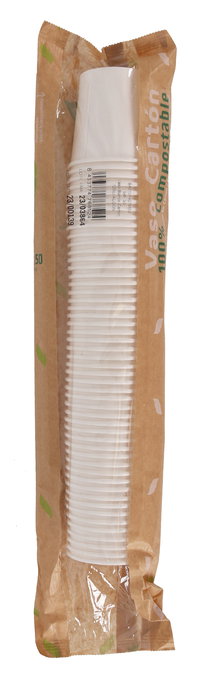 Algon Set 50 Vasos Blancos de Cartón 120 cc (6 x 6.5 x 6 cm) (20 Unidades)