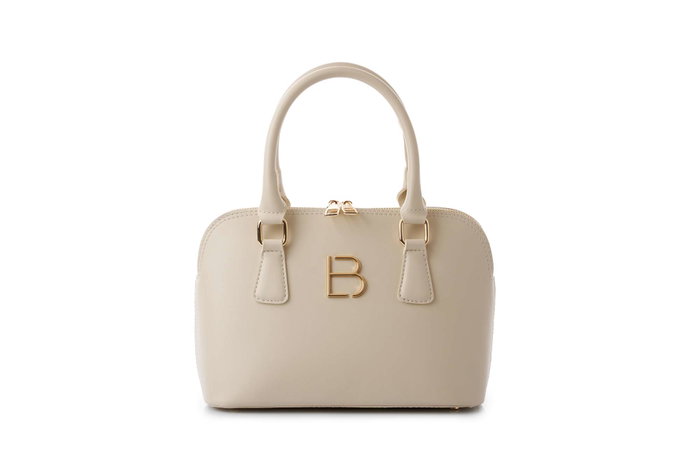 Lucky Bees Brigitte v2 Bolso de Mano Color Crema Cuero de Polivinilo Elegante Versátil para Mujer